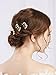 Missgrace Bridal Simple Gold Vintage Rhinestone Hair Pins for Festival and Party- Bridal Hair Accessories for Bride- Wedding Hair Pins Clips Hair Jewelry Vintage Gold Hair Accessories Set of 3