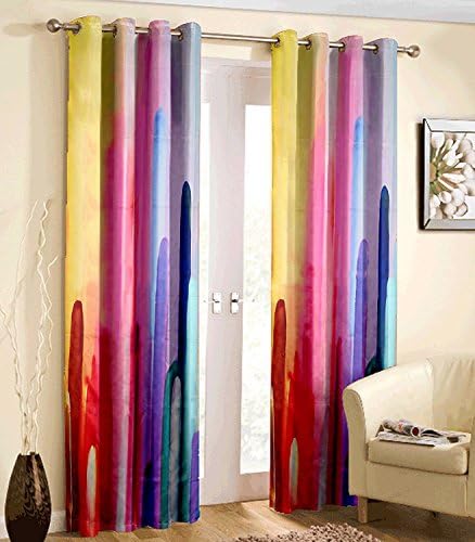PVR Fashion Kids Collection - Blackout Digital Printed Curtain 1Pc (Size - Door 46 X 84 inch/Color - Multicolor)
