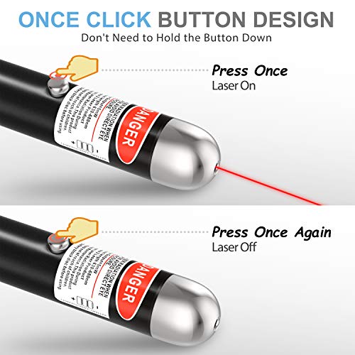 FYNIGO Cat Toys Teaser Wand,Interactive Toys for Cats and Dogs,Once Press Switch Design(2 Pack)