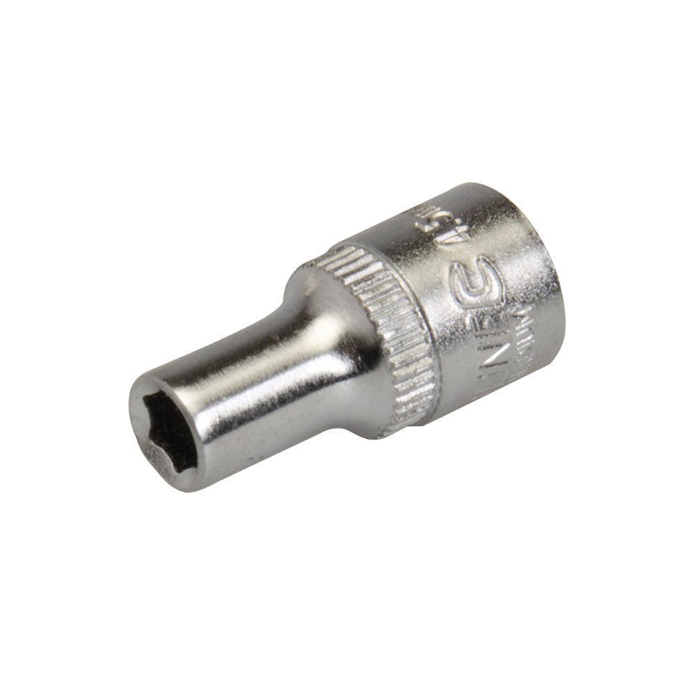 Silverline Socket 1/4" Drive 6pt Metric