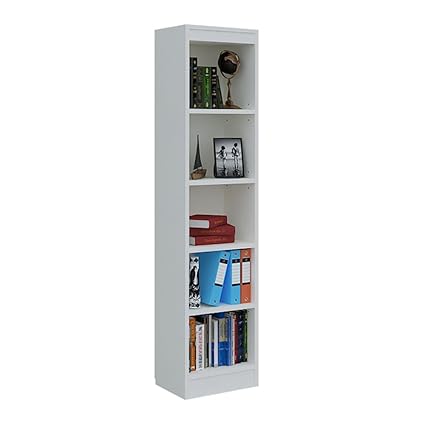 A10 Shop Bookcase & Storage Cabinet With 5 Shelf, 67 High Tower (Frosty White)
