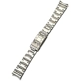 Semdu 316L Stainless Steel 20 mm Curved End Flip Lock Oiyster Band Bracelet,Oiyster 20 mm Watch Strap Fit For RLX EXPL-ORER 36 mm Watches