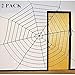 JOYIN Halloween 2 Pack 11ft Huge Spider Web for Halloween Outdoor Decoration - 1 Black and 1 White
