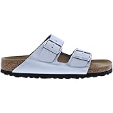 Birkenstock Arizona Narrow Unisex Shoes Size 6, Color: Bright Silver/Metallic