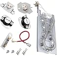 NEW - 3387747 Dryer Heating Element -Premium Quality- & 279816 Thermostat Kit & 279973 3392519 Thermal Cut-Off Fuse Replaceme