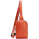 Travel Small Sling Leather Crossbody Chest Bag Fanny Packs Cross Body Bag for Women