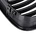 Front Center Kidney Grille Grill for 2003-2006 BMW E46 2-Door Coupe Cabriolet Glossy Black
