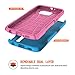 TOTU [Shock Proof] Soft Interior Scratch Resistant Dual-Layer Protective S6 Case For Samsung Galaxy S6 (2015), Blue/Pink