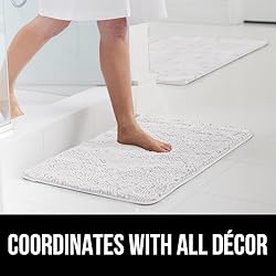 GORILLA GRIP Bathroom Rug Sets 3 Piece, Bath Mat