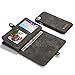 MOONORN iPhone 7 Plus/iPhone 8 Plus Wallet Case - Detachable Leather Phone Wallet Magnetic Flip Case Shockproof Cell Phone Case with Credit Card Slots (Black)