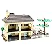 816 Piece Toy Family Cottage Themed Interconnecting Building Block Set with Yard, Garden, Figurines and Other Fun Assorted Pieces by Dimple