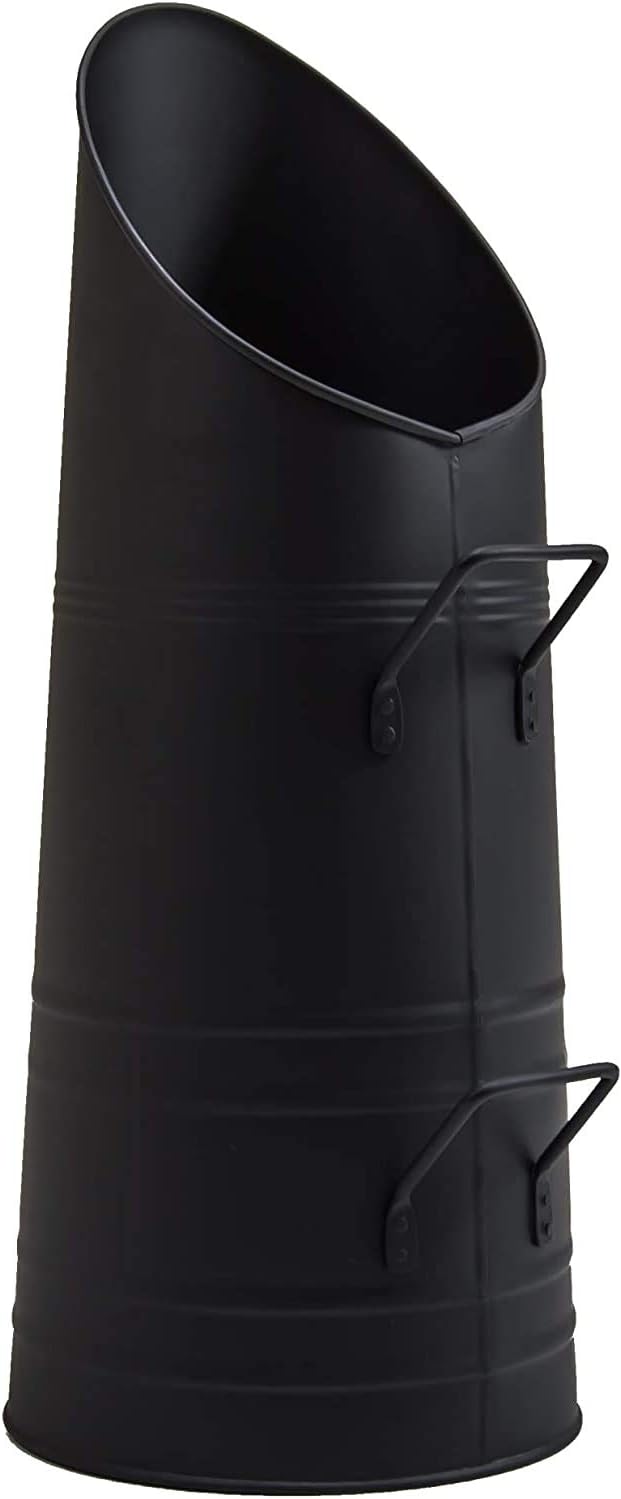 Trendi Traditional Galvanized Iron Fireplace Coal Scuttle Hod Bucket Holder