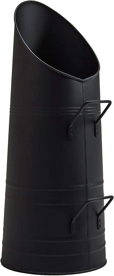 Trendi Traditional Galvanized Iron Fireplace Coal Scuttle Hod Bucket Holder