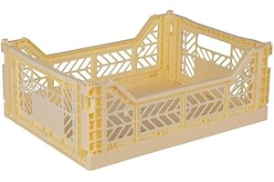 AYKASA Collapsible Storage Bins, Plastic Crate for Storage, Collapsible Crate, Utility Stackable Box, Collapsible storage box, Milk crate Collapsible storage