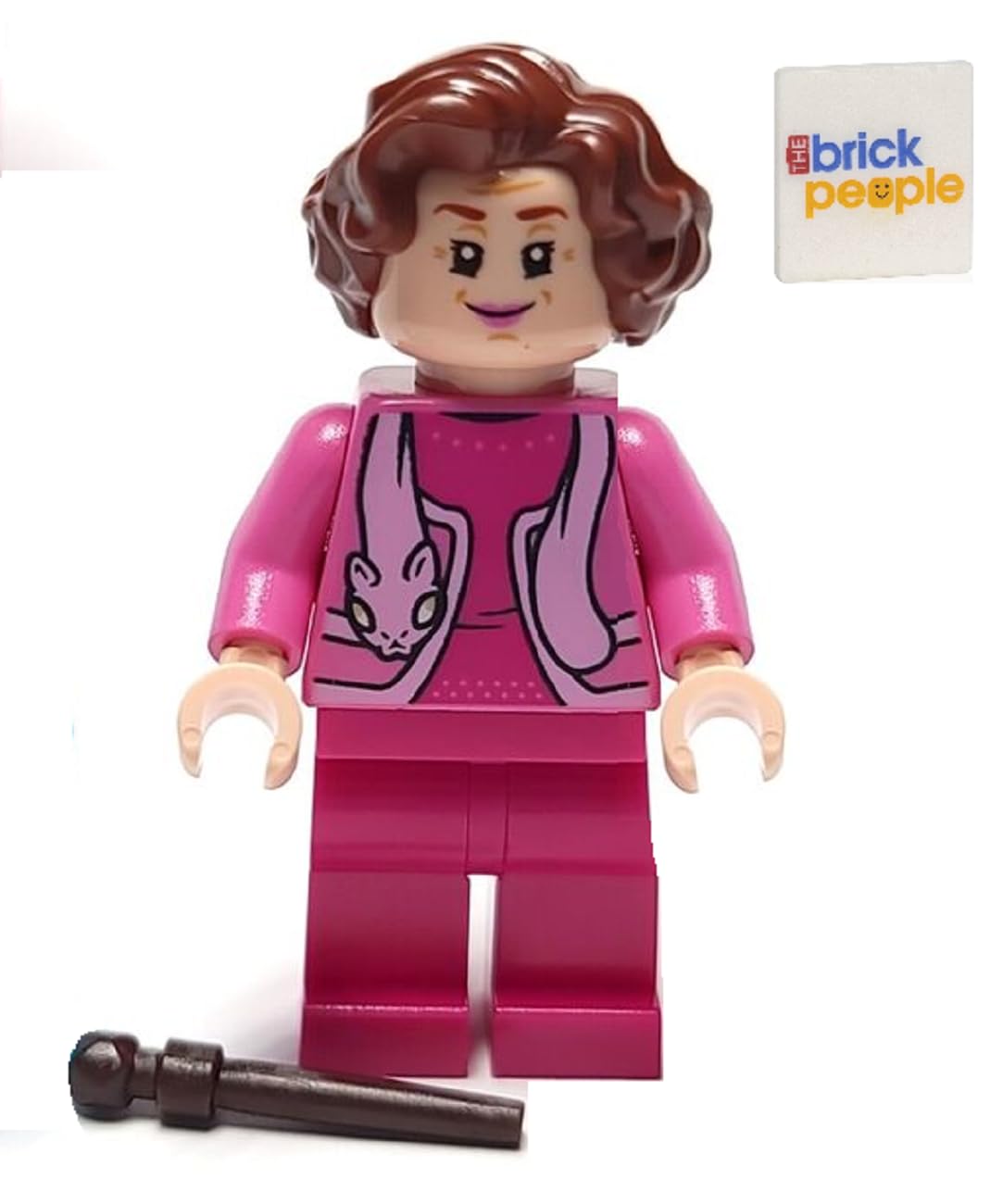 LEGO Harry Potter: Dolores Umbridge (Pink Sweater and Cat Scarf) with Wand