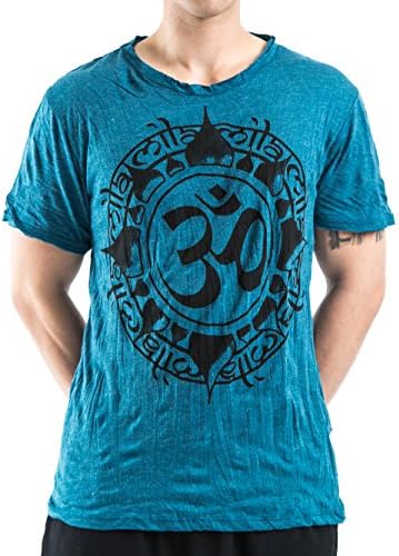 Sure Design Men's Infinitee OHM Crinkled Cotton T-Shirt