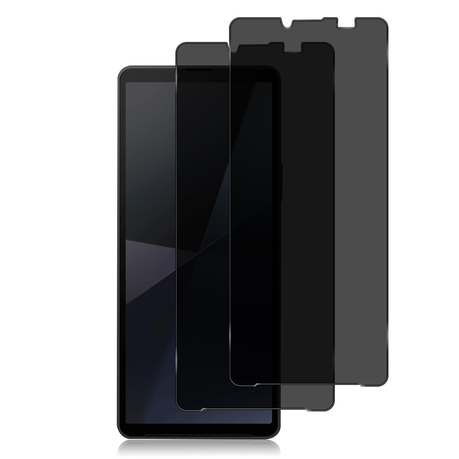 NicMool 2 Pack for Sony Xperia 10 VI Privacy Screen Protector, Anti-Spy Tempered Glass Film Scratch-Resistant Bubble-Free Full Coverage for Sony Xperia 10 VI