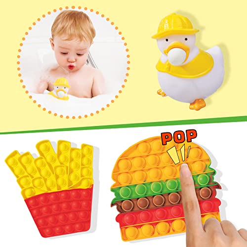 CSVICTORY Fidget Toy Pack, Fidget Box with 60 PCS Sensory Toy Set, Push