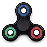 Yeahbeer Hand Fidget Spinner Toy Stress Reducer and Perfect For ADD, ADHD ,Finger Toy fidget work Ultra Fast Bearings (black colorful)