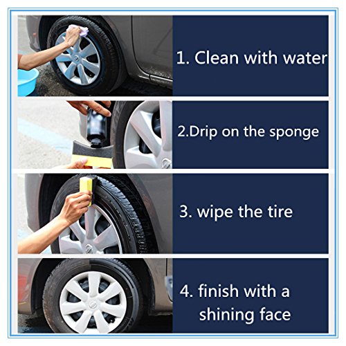 Ultra Shine Tire Dressing:Keeps Tires Black,with Rubber Protector-16 FL.OZ.