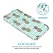 iPhone 6 Case, iPhone 6S Case, JAHOLAN Shiny Gold Pineapple Mint Design Clear Bumper TPU Soft Rubber Silicone Cover Phone Case for iPhone 6 iPhone 6S