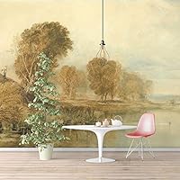 Wall Murals Self-Adhesive Removable The Dogana and San Giorgio Maggiore by Joseph Mallord William Turner Wallpaper Home Decoration for Living Room,Bedroom - 66x96 inches