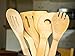 Wooden Spoon Utensil Set - 6 Bamboo Spoons and Spatulas 12 inch Cooking Utensils in Mesh Bag - Perfect for Nonstick Pans and Cookware, Natural and Eco-friendly - Wood Kitchen Tools by Premium Bamboo