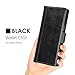 ProCase Galaxy Note 8 Genuine Leather Case, Vintage Wallet Folding Flip Case with Kickstand Card Slots Magnetic Closure Protective Cover for Galaxy Note8 -Black