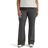 Lee Womens Plus Size Wrinkle Free Mid Rise Bootcut Pant