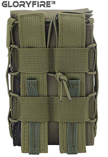 GFIRE Mag Pouch Military Use Single Universal Pistol Magazine Portable Pouch Molle Pouch for M4/5.66 1000D Cordura UTX Duraflex Buckle - Thumbnail 3