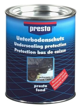 Presto 603260 UBS UNTERBODENSCHUTZ Bitumen STEINSCHLAGSCHUTZ Schwarz 2,5 kg
