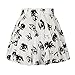 Women Pretty Big Eyes Printed Skater Skirt Miss Eye Pleated Circle Skater Skirt,Eyes,One Size