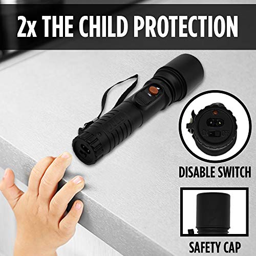 Guard Dog Security Inferno Compact Stun Gun Flashlight, Maximum Voltage