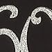 Ella Celebration 60 Cake Topper for 60th Birthday or Anniversary - Gold Rhinestone Party Supplies & Decoration Ideas (Silver)