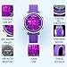 My-Watch Girls Digital Watch Sport Waterproof Kids Outdoor Stopwatch LED Luminescent Wrist Watches (Purple)