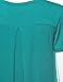 Made By Johnny WT1057 Womens V Neck Short Sleeve Pleats Tunic Top XXXL Jade