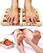 SPJ: Reflexology Acupressure Stress Relief Oriental 5 Wooden Foot Massage Roller Blood Circulation Promotion Plantar Fasciitis Care (10.7 X 6.5 X 1.8 inches)