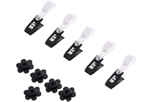 DongAi Garden Flag Rubber Stopper and Adjustable Windproof Garden Flag Clip. Advanced Lawn Flag Stopper and Yard Flag Clip, Pack of 10