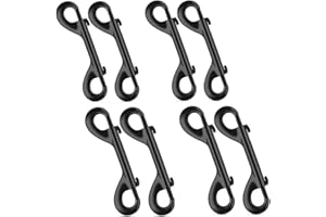 8 PCS Double Ended Snaps,Zinc Alloy Trigger Bolt Snaps Hooks,Heavy Duty Dog Leash Clips for Linking Key Chain Dog Leash Colla