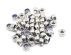 binifiMux 35Pcs M6 x 1.0mm Nylon Inserted Hex Lock