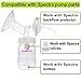 Nenesupply 21mm 2 pc Flanges Compatible with Spectra S2 S1 9 Plus Synergy Gold Breastpump Replacement to Spectra Pump Parts Flange Accessories Wide Mouth Work with Valve Backflow Protector Bottle