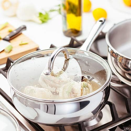 Judge 24cm Saute Pan, Stainless Steel, Silver, 20 x 30 x 25 cm - Image 3