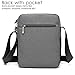 CoolBELL 10.6 inches Shoulder Bag Fabric Messenger Bag iPad Carrying case Hand Bag Tablet Briefcase Waterproof Oxford Cloth Laptop Computer Shoulder Bag for iPad/Men/Women/College/Teen,Grey