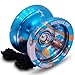 Sidekick Yoyo Pro Blue Silver Gold Splashes Professional Aluminum UNresponsive YoYo
