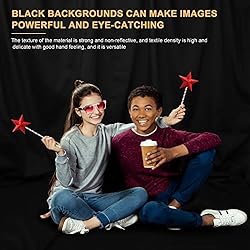 Aimosen 10x8 FT Black Backdrop Background for