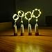 iMazer Wine Bottle Cork Lights, Rechargeable USB Powered Copper Wire String Starry LED Light for DIY,Party,Home Decor,Christmas,Wedding or Mood Lights Wine Bottle Decorations (Warm White 4 Pack)