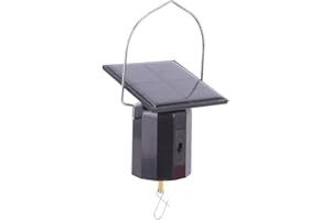 Solar Powered Motor, Rotating Wind Ornament with Hook, for Lightweight Decorations up to 6 Pounds