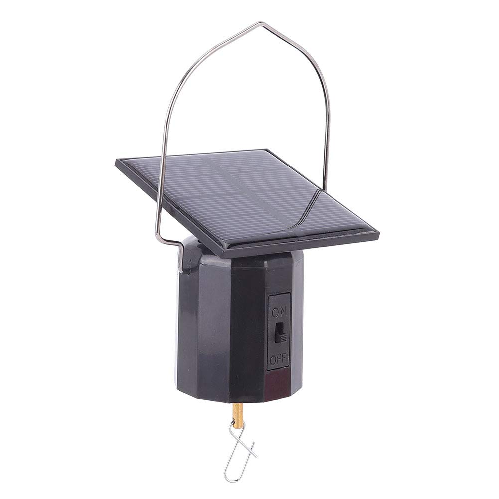 Solar Powered Hanging Rotating Motor, ABS Wind Spinner Motor Ornament Spinner WindMotor for Wind Bell Wind Chimes Lightweight Decorations