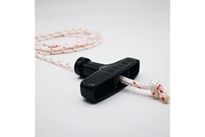 ZLKSKER Recoil Starter Rope with Pull Start Handle, 2.4m / 5.0mm, Engine Starter Rope & Handle, Generator Lawn Mower Trimmer 
