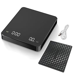 cjc Coffee Scale with Timer, Rechargeable Digital